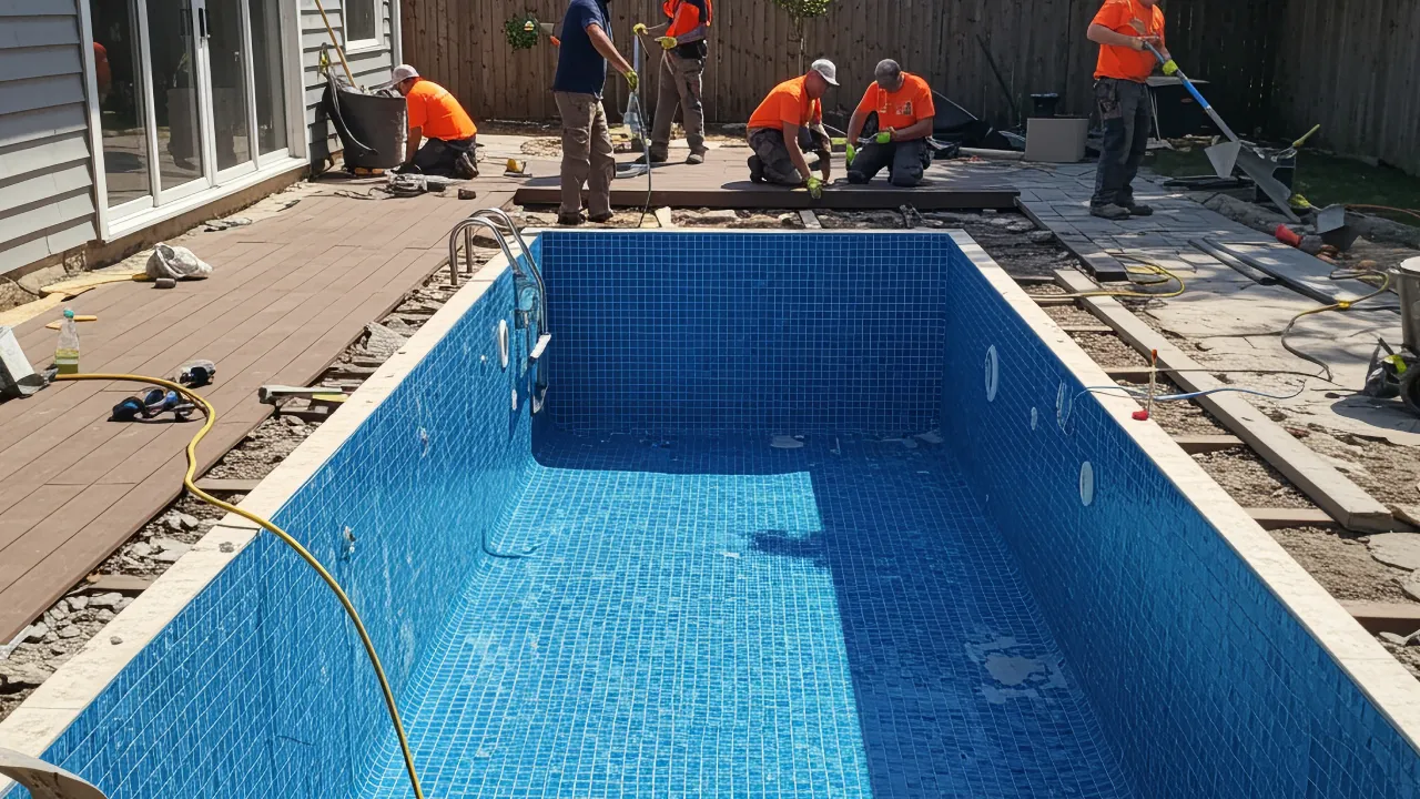 custom pool installation